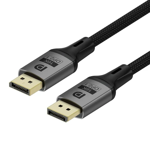 Кабель DisplayPort (M) - DisplayPort (M), 1.5 м, Black, ColorWay, V2.1, 16K / 60 Гц (CW-CBDP091-BK)