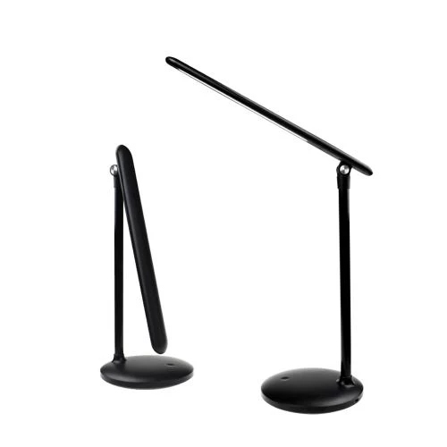 Лампа настільна ColorWay, Black, з вбудованим акумулятором, USB, сенсорне керування, 36 LED, 300 лм, 3200K / 4300K / 6500K, 1800 mAh (CW-DL02B-B)
