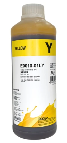 Чорнило InkTec Epson E0010, Yellow, P50/T50, R260/270/290/390, RX560/610, 1 л, водорозчинне (E0010-01LY)