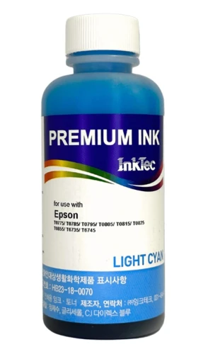 Чорнило InkTec Epson E0010, Light Cyan, P50/T50, R260/270/290/390, RX560/610, 100 мл, водорозчинне (E0010-100MLC)
