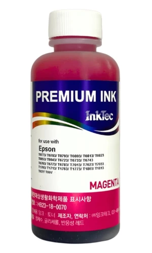 Чорнило InkTec Epson E0010, Magenta, P50/T50, R260/270/290/390, RX560/610, 100 мл, водорозчинне (E0010-100MM)
