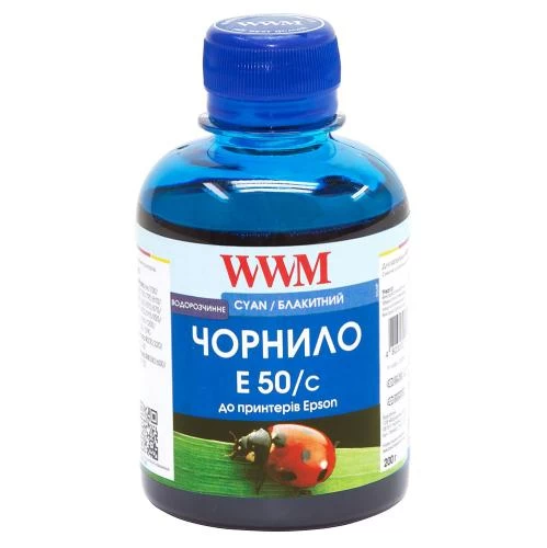 Чорнило WWM Epson Stylus Photo Universal, Cyan, 200 мл, водорозчинне (E50/C)