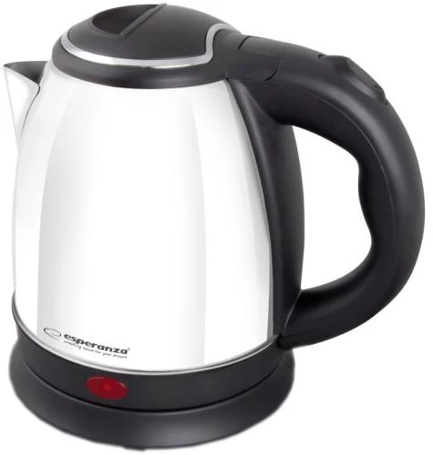 Електрочайник Esperanza "Parana", White/Black, 1350 Вт, 1 л, дисковий, нержавіюча сталь (EKK128W)