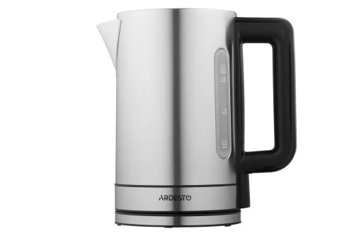 Електрочайник Ardesto EKL-FD700SS, Steel, 2200W, 1.7 л, дисковий, нержавіюча сталь, підтримка температури: 50°С, 70°С, 80°С, 90°С, захист від перегріву, індикатор рівня води