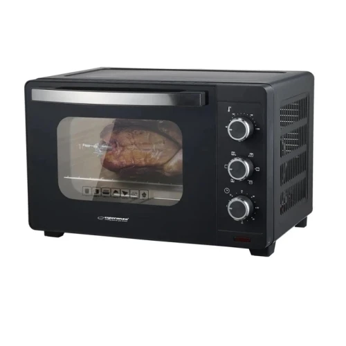 Електродуховка Esperanza EKO006N Mini Oven, Black, 1600W, 25 л, конвекція, вертел, гриль, 5 режимів, таймер, автовідключення, комплектація: піднос для піци, решітка для гриля