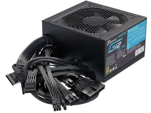 Блок живлення 750 Вт, Seasonic G12 GC, Black, 80+ Gold, Active PFC, 12 см, 2xMolex / 6xSATA / 3x6+2-pin / 2x4+4-pin / 20+4-pin, захист OPP/OVP/OCP/SCP/OTP/UVP (G12 GC-750)
