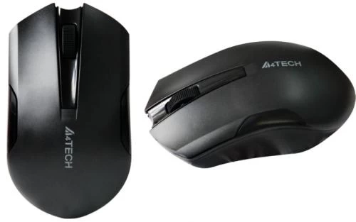 Миша A4Tech G3-200N, Black, USB, бездротова, оптична (сенсор V-Track), 1000 dpi, 3 кнопки, 1xAA