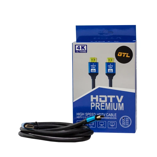 Кабель HDMI (M) - HDMI (M), 1.5 м, Black, GTL, V2.0 (GTLHMHM15V20BK)