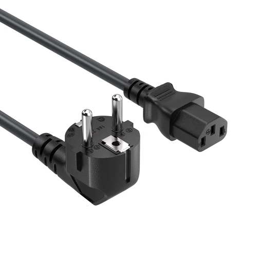 Кабель живлення від мережі PC-186, Black, 1.5 м, GTL, CEE 7/7 - IEC C13, 3x0.75 мм² (GTLPC18615C13BK)