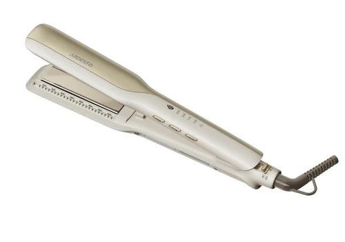 Випрямляч (Праска) для волосся Ardesto HS-Y701PERL, Beige, 50W, 130-230 °С, керамічне покриття, автоматичне вимкнення через 45 хвилин, подача пари: 0.025 г/сек