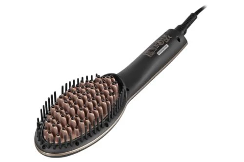 Щітка-випрямляч Ardesto HSB-621 Black/Gold, 70 Вт, температура нагріву 80-230 °C, керамічне покриття нагрівального елементу, індикатор роботи