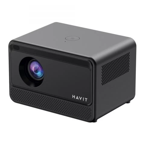 Проектор Havit HV-PJ211 Pro, Black, Android TV 9.0, WiFi / Bluetooth, 1280x720, 180 Лм, 1000:1, 2x3 Вт, HDMI, 2xUSB