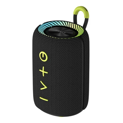 Колонка портативна Havit SK918BT 15W, Black, 2 x 7,5 Вт, Bluetooth 5.4, USB-С, AUX, USB, TWS, TF, RGB, 1800 mA, IPX6, радіус дії до 10 м, час роботи до 8 год