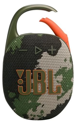 Колонка портативна 1.0 JBL Clip 5 Squad, 7B, Bluetooth, живлення від акумулятора, IP67 водонепроникна (JBLCLIP5SQUAD)