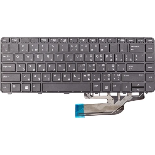 Клавіатура для ноутбука HP ProBook 430 G4, 430 G3, чорна, чорний кадр
