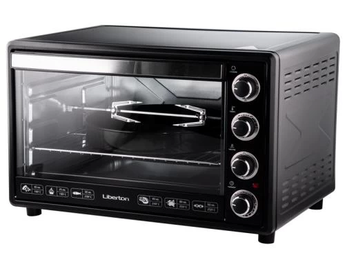 Електродуховка Liberton LEO-650 Black, 2200W, 65 л, металевий корпус, індикатор роботи, таймер, 3 режими нагрівання, конвекція, ТЕРМОРУКАВИЦЯ У ПОДАРУНОК