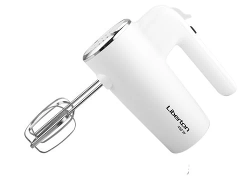 Міксер Liberton LHM-2804, White, 450W, ручний, 6 швидкостей, вінчики, гаки для замісу тіста