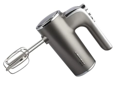Міксер Liberton LHM-2807, Gray, 600W, ручний, 5 швидкостей, вінчики, гаки для замісу тіста