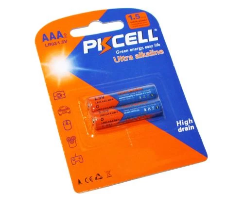 Батарейка AAA (LR03), лужна, PKCELL Ultra, 2 шт, 1.5V, Blister (LR03-2B)