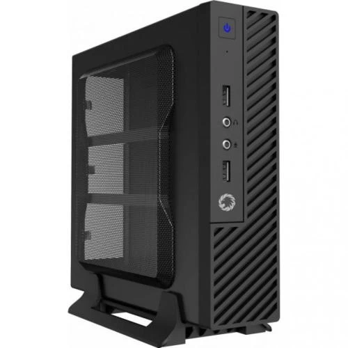 Корпус GameMax M100 Black, 60 Вт, Desktop, Mini ITX, 2хUSB 2.0, 200x55x200 мм, 0.6 мм, 0.9 кг (M100-M)