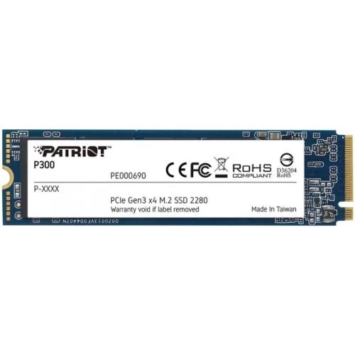 Твердотільний накопичувач SSD 2Tb, Patriot P300, PCI-E 3.0 x4, M.2 2280, 3D TLC, 2100/1650 МБ/с (P300P2TBM28)