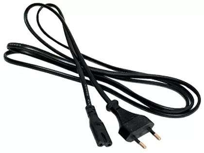 Кабель живлення від мережі PC-184, Black, 1.8 м, Cablexpert, CEE 7/16 - IEC C7, 2x0.5 мм² (PC-184/2)