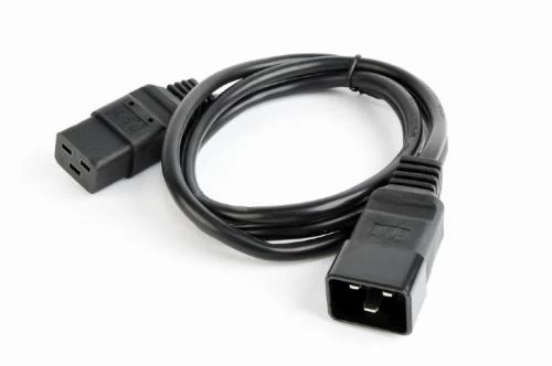 Кабель живлення від мережі PC-189, Black, 1.5 м, Cablexpert, IEC C20 - IEC C19, 3x1.5 мм² (PC-189-C19)