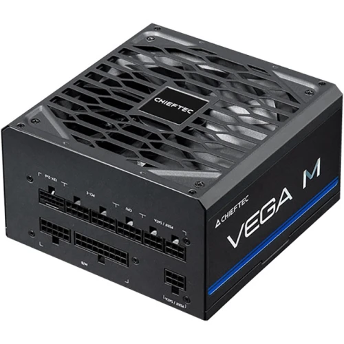 Блок живлення 750 Вт, Chieftec VEGA M, Black, модульний, 80+ Gold, 135 мм FDB, 3xMolex / 6xSATA / 1x16-pin / 4x6+2-pin / 2x4+4-pin / 1x20+4-pin, захист AFC/OPP/OTP/OVP/SCP/SIP/UVP/OCP, ATX 12V 3.1 (PPG-750-C)