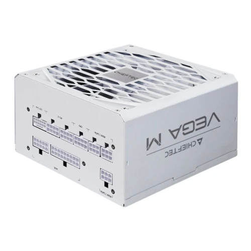 Блок живлення 750 Вт, Chieftec VEGA M, White, модульний, 80+ Gold, 135 мм FDB, 3xMolex / 6xSATA / 1x16-pin / 4x6+2-pin / 2x4+4-pin / 1x20+4-pin, захист AFC/OPP/OTP/OVP/SCP/SIP/UVP/OCP, ATX 12V 3.1 (PPG-750-CW)