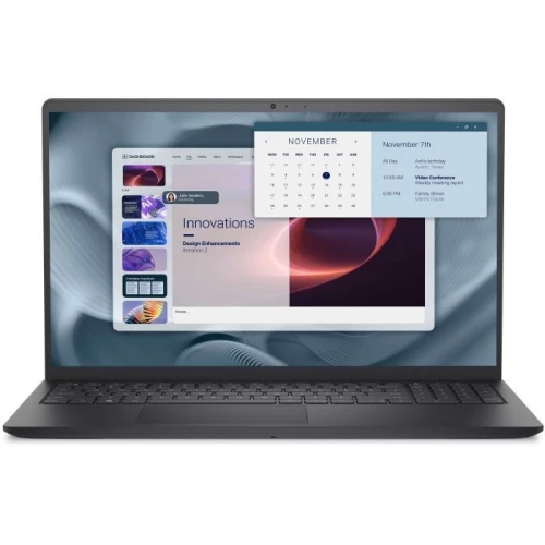 Ноутбук 15" Dell Pro 15 Essential (PV15250_RPLU_005_P_FgrPr_UBU) Carbon Black, 15.6" (1920x1080, WVA, 120Hz), Intel Core i5-1334U (10x1.3-4.6GHz), 16GB DDR5, SSD 512GB, SD, Iris Xe Graphics, Wi-Fi 6, Bluetooth 5.3, Type-C/USB 3.2/USB 2.0, HDMI, 41Wh, Linux