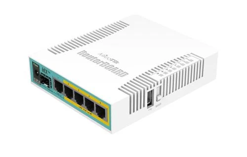Маршрутизатор MikroTik hEX PoE, White, 5xGLan, 1xSFP, 1xUSB3.1, 114 x 137 x 29 мм (RB960PGS)
