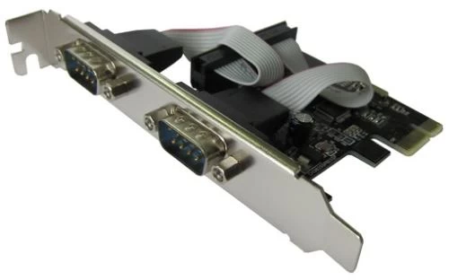 Контролер Dynamode PCI-E x1, 2xCOM (RS232), чіп WCH382 (RS232-2port-PCIE)