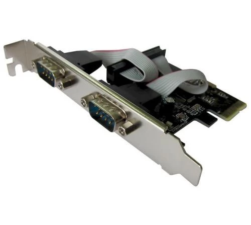 Контролер Dynamode PCI-E x1, 2xCOM (RS232), чіп WCH382 (RS232-2port-PCIE-LP)
