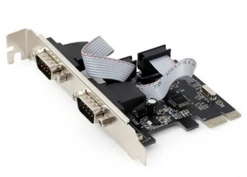 Контролер Gembird PCI-E x1, 2xCOM (RS232), чіп WCH382 (SPC-22)
