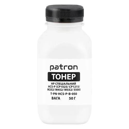 Тонер HP CLJ Pro M252/M452/M552/M553, MFP M176/M177/M277/M377, Canon LBP-610/710, Black, 50 г, Patron (PN-HCS-P-B-050)