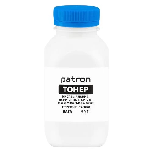Тонер HP CLJ Pro M252/M452/M552/M553, MFP M176/M177/M277/M377, Canon LBP-610/710, Cyan, 50 г, Patron (PN-HCS-P-C-050)
