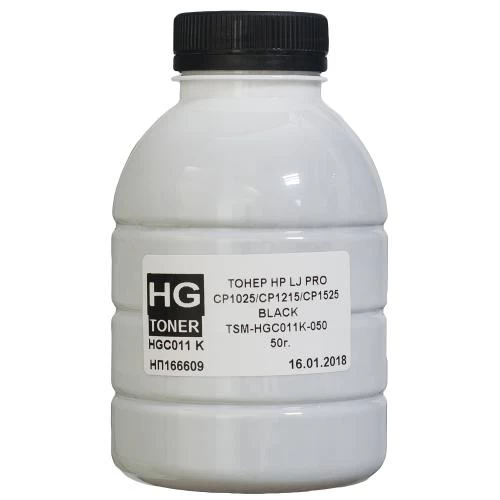 Тонер HP CLJ CP1025, M175/275, Canon LBP-7010K/7018K, Black, 50 г, HG (TSM-HGC011K-050)