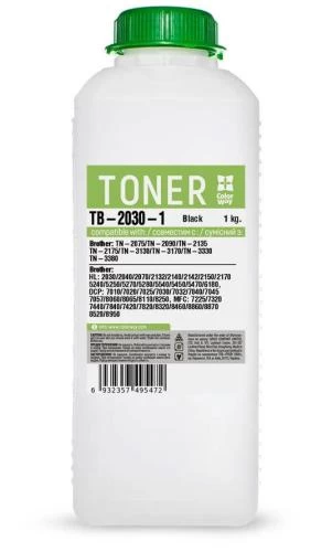Тонер Brother HL-2030/2040/2070/5240/5250/5270/5280, 1 кг, ColorWay (TB-2030-1)