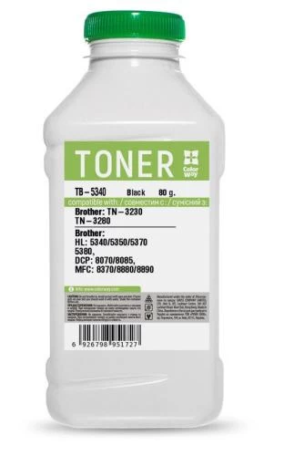 Тонер Brother HL-5340/5370/5380, DCP-8080/8085/8370, MFC-8480, 80 г, ColorWay (TB-5340)