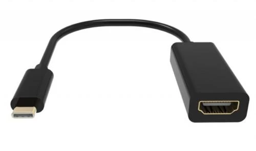Перехідник Type-C (M) - HDMI (F), Viewcon, Black, 15 см, 4K / 60 Гц (TE385)