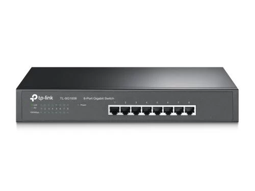 Комутатор TP-LINK TL-SG1008, 8x100/1000 Mb/s, металевий корпус, некерований