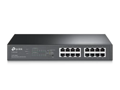 Комутатор TP-LINK TL-SG1016PE, 16хGE, загальний бюджет PoE+ 150 Вт, металевий корпус