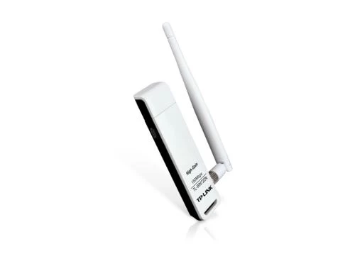 Мережевий адаптер USB TP-LINK TL-WN722N, White, до 150 Мбит/с, 802.11n, WPS, USB 2.0, знімна антена