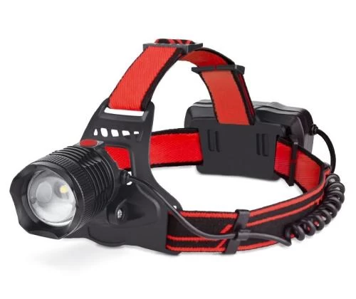 Ліхтар налобний Titanum H06, Black/Red, 800 Лм, до 250 м, світлодіод P50, акумулятор (2 шт) Li-ion 18650 1200 mAh, Type-C, IP44 (TLF-H06)