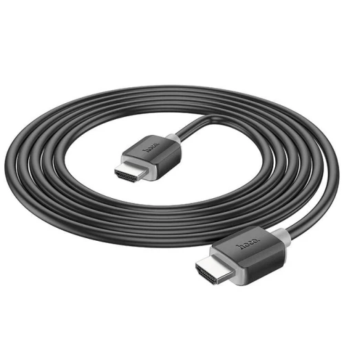 Кабель HDMI (M) - HDMI (M), 1 м, Black, Hoco US08, V2.0, 4K / 60 Гц