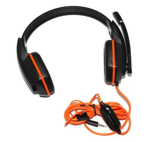 Навушники Gemix W-330 Gaming Black/Orange, 2 x Mini jack (3.5 мм), накладні, кабель 2.4 м