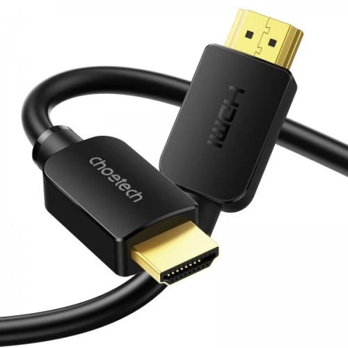 Кабель HDMI (M) - HDMI (M), 2 м, Black, Choetech, V2.1, 8K / 60 Гц, HDR10, HLG, 48Gbps, YUV 4:4:4 (XHH-TP20)