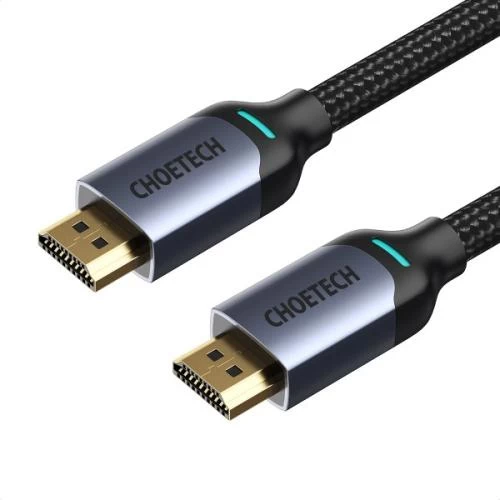 Кабель HDMI (M) - HDMI (M), 2 м, Black, Choetech, V2.1, 8K / 60 Гц, HDR10, HLG, 48Gbps, YUV 4:4:4 (XHH01)